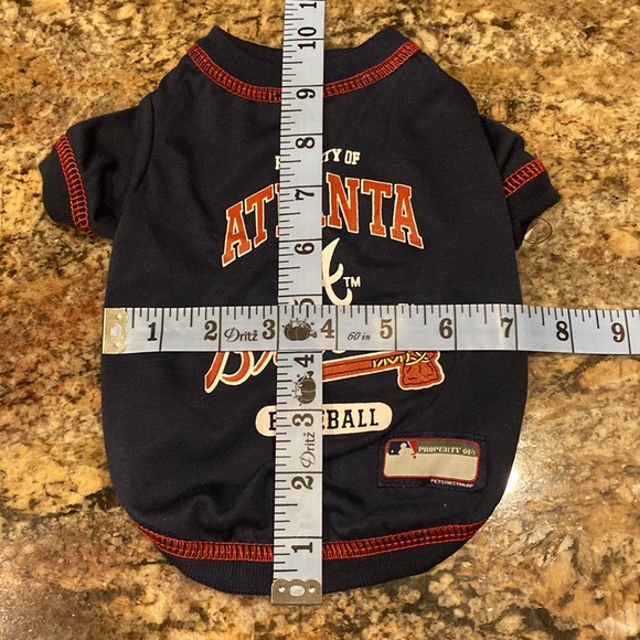 Pets First “Atlanta Braves” Baseball, unisex trendy pet design clothing 🐾NWT🐾 - Picture 11 of 16